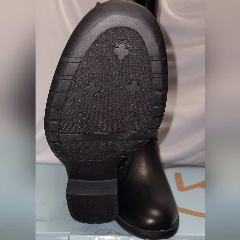 Life Stride X-Anita Tall Shaft Riding Boots Size 8M Black Athena manmade New - Picture 7 of 13
